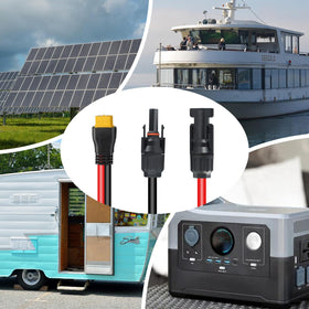 MENTBERY solar to XT60 usage demonstrates portable solar connections.