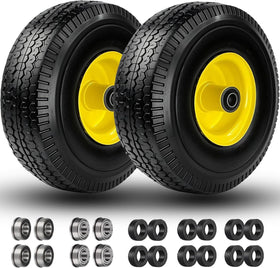 Menxigoc 4103504 wheel and tire, 10in diameter, ideal for lawn carts.