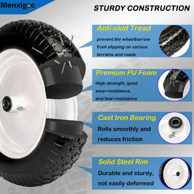 Menxigoc 5/8-inch axle bore with included 3/4-inch bearings for flexible installs.