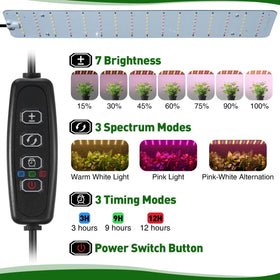 Meonum three light color modes adapt lighting to plant stages.