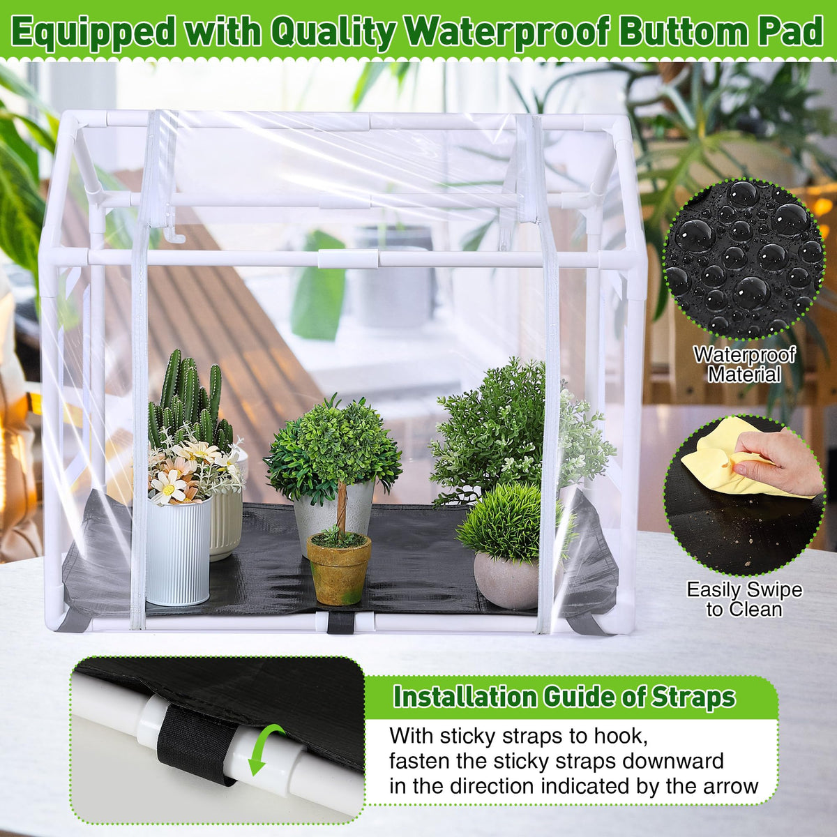 Meonum greenhouse vent windows for humidity and temperature control
