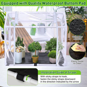Meonum greenhouse vent windows for humidity and temperature control