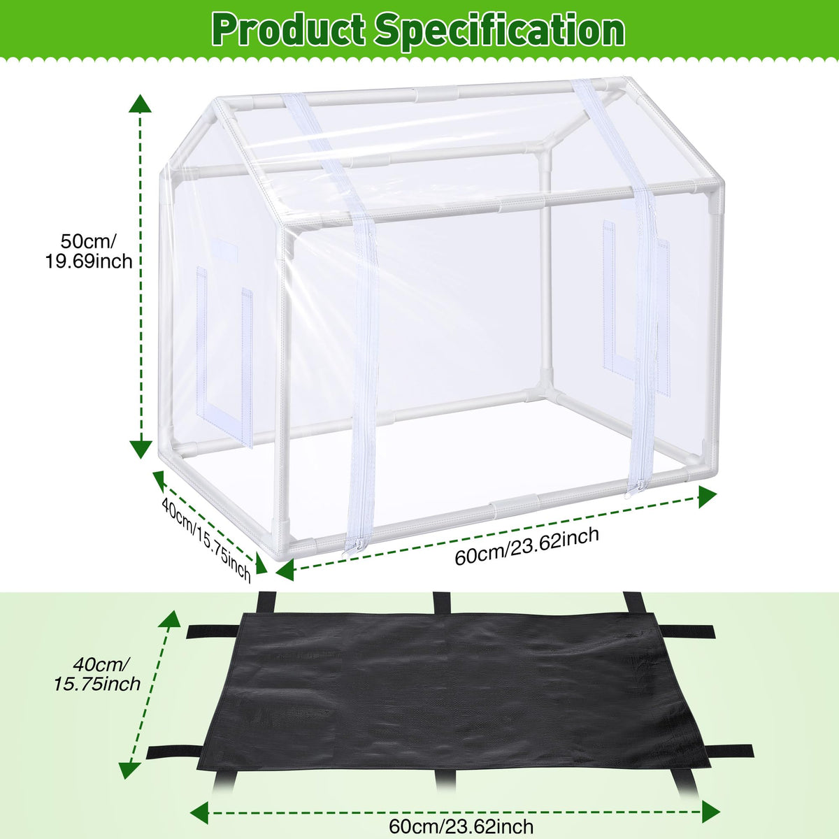 Meonum mini greenhouse cover protects seedlings while letting light through