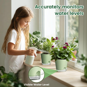 Meowell five-pack pots stacked for small-space urban gardening