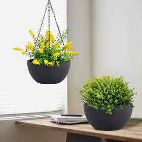 Meowell indoor-outdoor hanging planter ideal for balcony, window, or garden display
