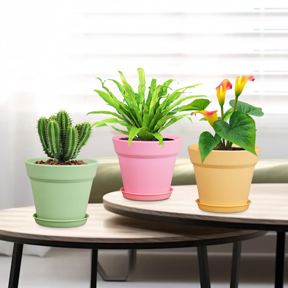 Meowell pot suitable for both indoor and outdoor use on balcony or garden.