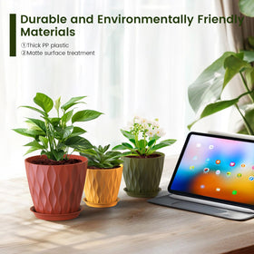 Meowell indoor outdoor pots in multicolor offer versatile decor for windowsills and desks