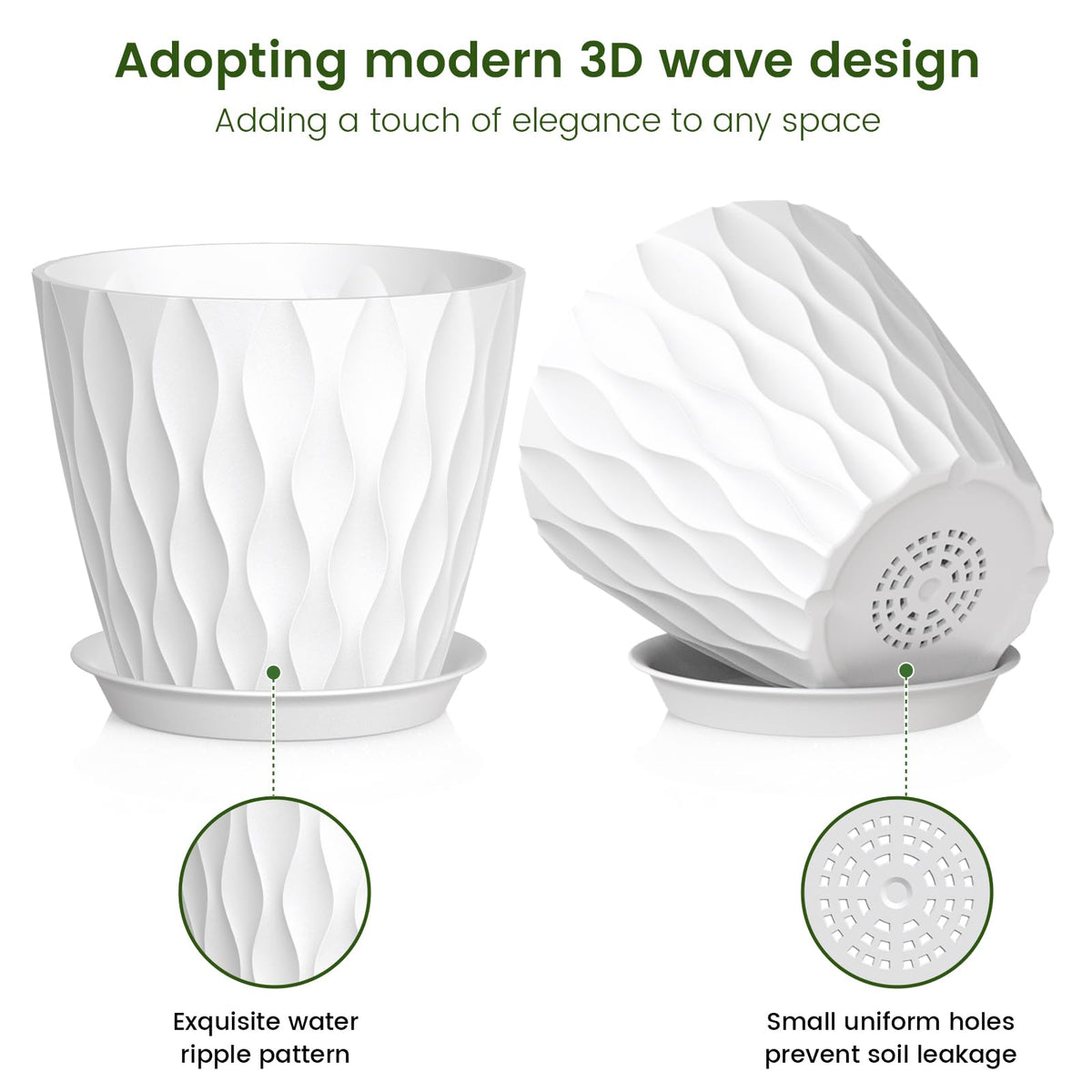Meowell lightweight, durable pots ideal for indoor and outdoor use