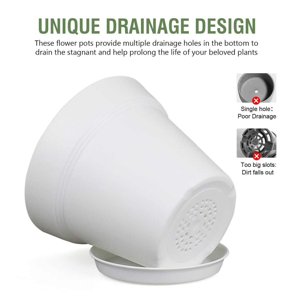 Meowell pot with matte finish texture for a modern minimalist look