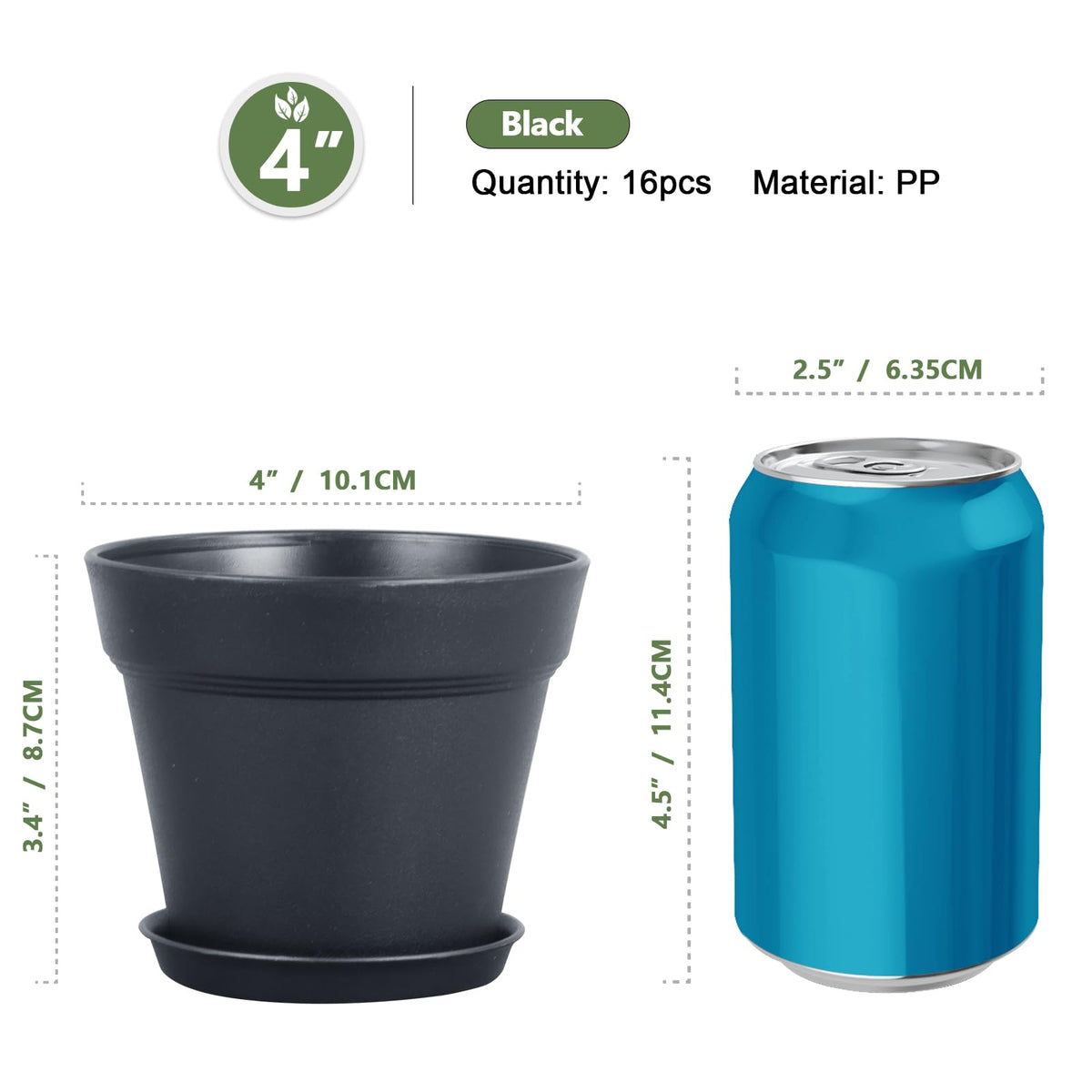 Meowell nursery pot with saucer tray keeps watering tidy and spills contained.