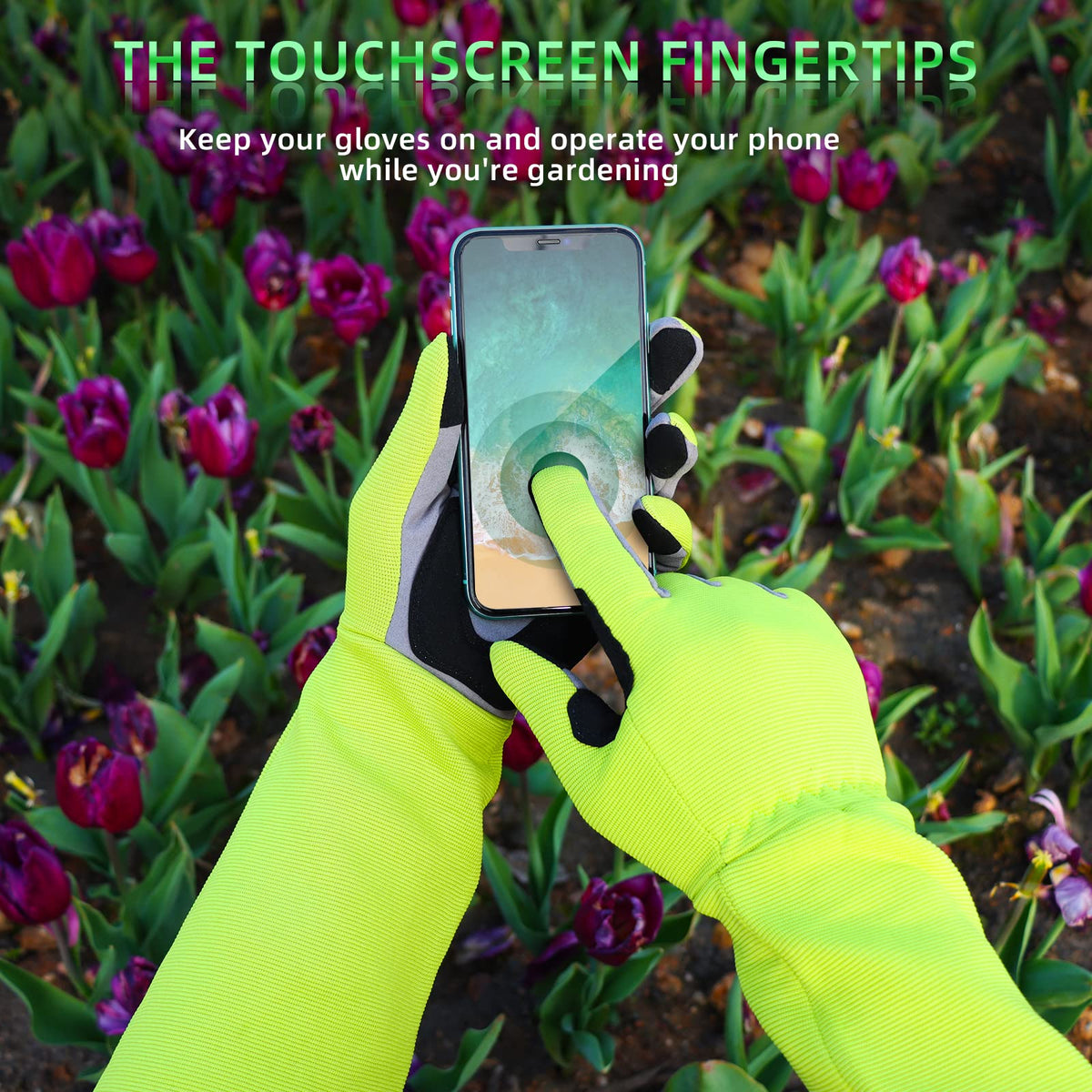 MEPEREZ 3-in-1 gloves anti-slip for steady grip while pruning.