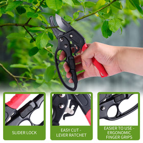 MEPEREZ pruners weigh about 7 ounces for easy, one-handed use