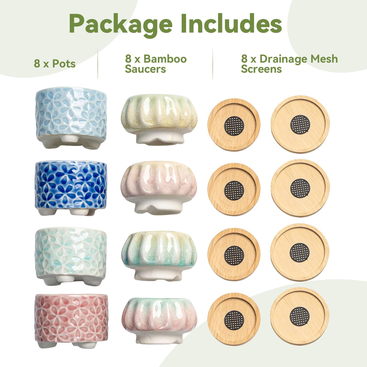 Mepubby ice crack glaze square pot terra cotta boosts earthy vibe