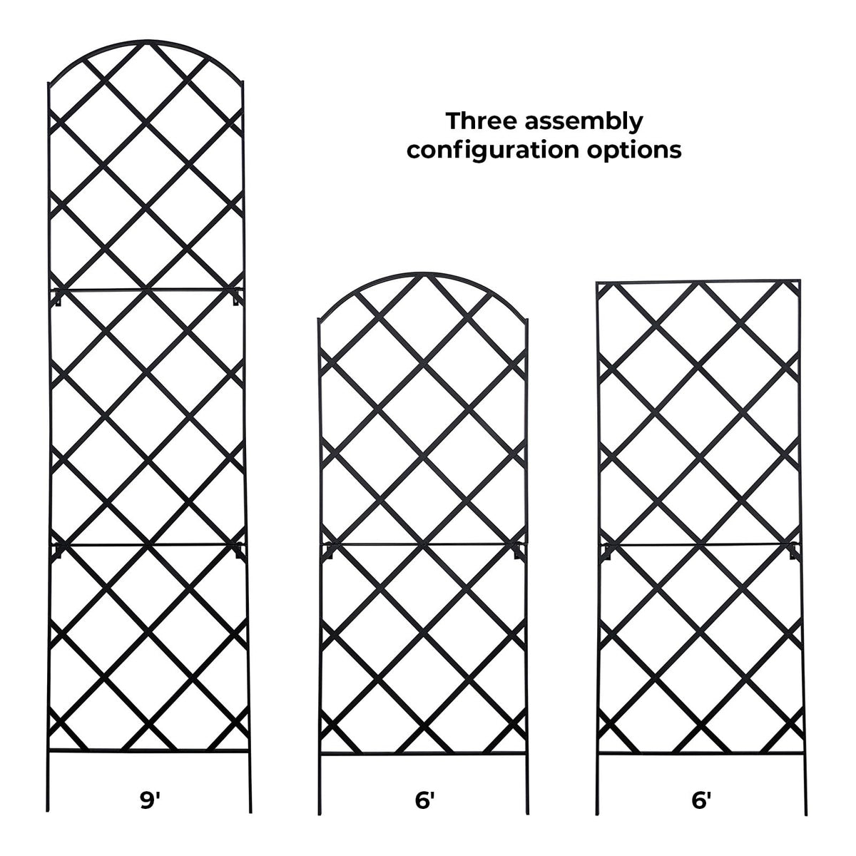 Meranti Giant Trellis supports climbing plants to create height and blooms.