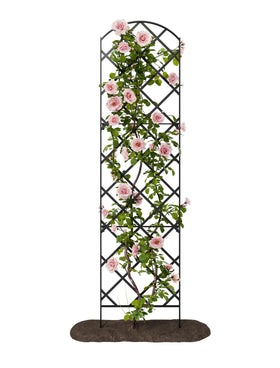 Meranti Giant Trellis wall-mount brackets included for secure mounting.