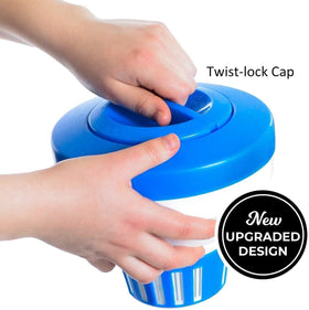 Merkia chlorine/bromine floater holds four 3-inch tablets.