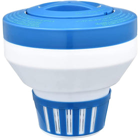Merkia Floating Chlorine Dispenser with large capacity for extended pool treatment.