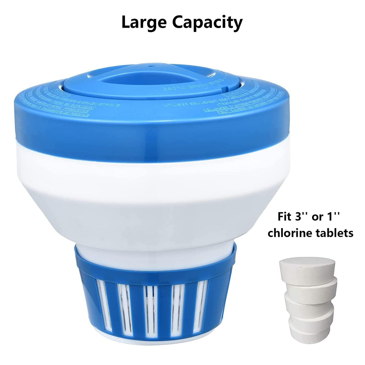 Merkia Pool Floater provides even coverage, reaching corners for consistent sanitization.