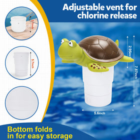 Merkia pool chlorine floater fits both above-ground and in-ground pools and spas.