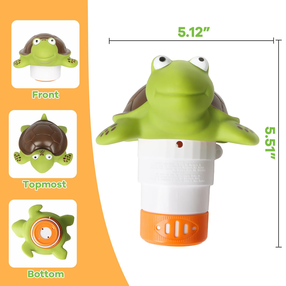 Merkia turtle design adds decorative charm while treating water
