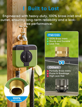 meross weather-skip automation shows rain data to prevent overwatering