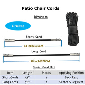 Merrian Living cord ends with metal pins for secure buckle attachment