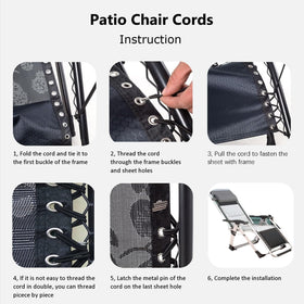 Merrian Living replacement cords for beach chair during sunny days