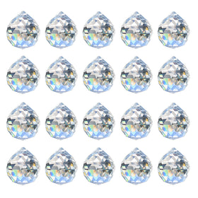MerryNine 30mm crystal prism suncatcher for windows creates vivid rainbow light.