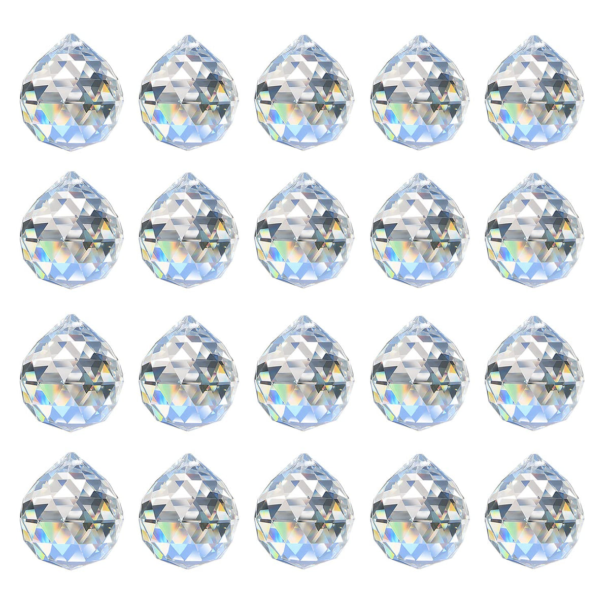 MerryNine crystal sun catcher 20mm prism creates a vivid rainbow in sunlight.