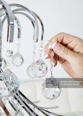 MerryNine hanging prisms add sparkle to weddings and parties.