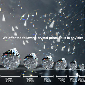 MerryNine sun catcher rainbow pendant enhances decor with sparkling color play