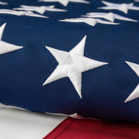 Meryndou American flag 3x5ft with embroidered stars for durable outdoor display.