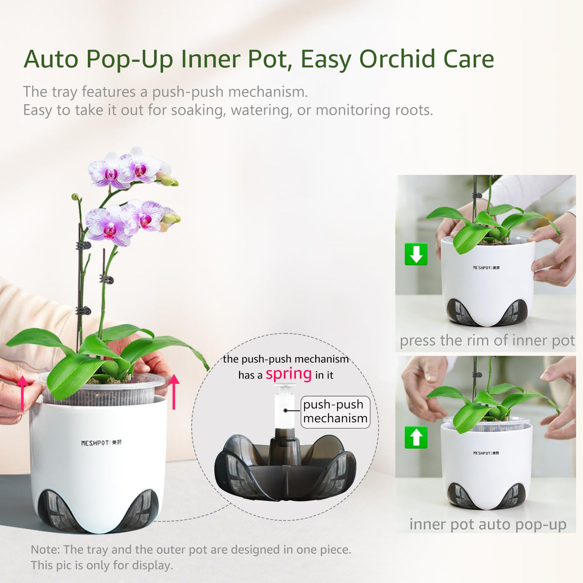 Meshpot orchid pot 360 ventilation holes promote airflow and drainage