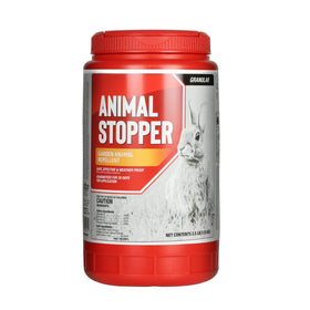 Messinas Animal Stopper Granular 2.5 lb bag deters common garden pests in outdoor spaces.
