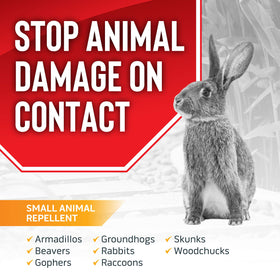 Messinas Animal Stopper granular coverage up to 1800 sq ft for wider garden protection.