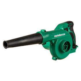 Metabo HPT 18V MultiVolt compact blower, front view, portable power for quick outdoor cleanup.
