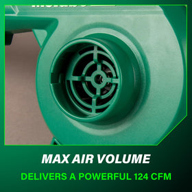 Kit includes rubber nozzle and ready-to-use Metabo HPT blower.