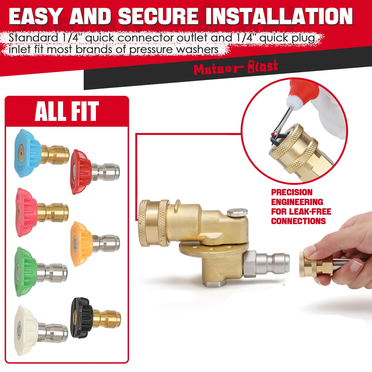 Meteor Blast gutter cleaning tool designed for edges and corners.