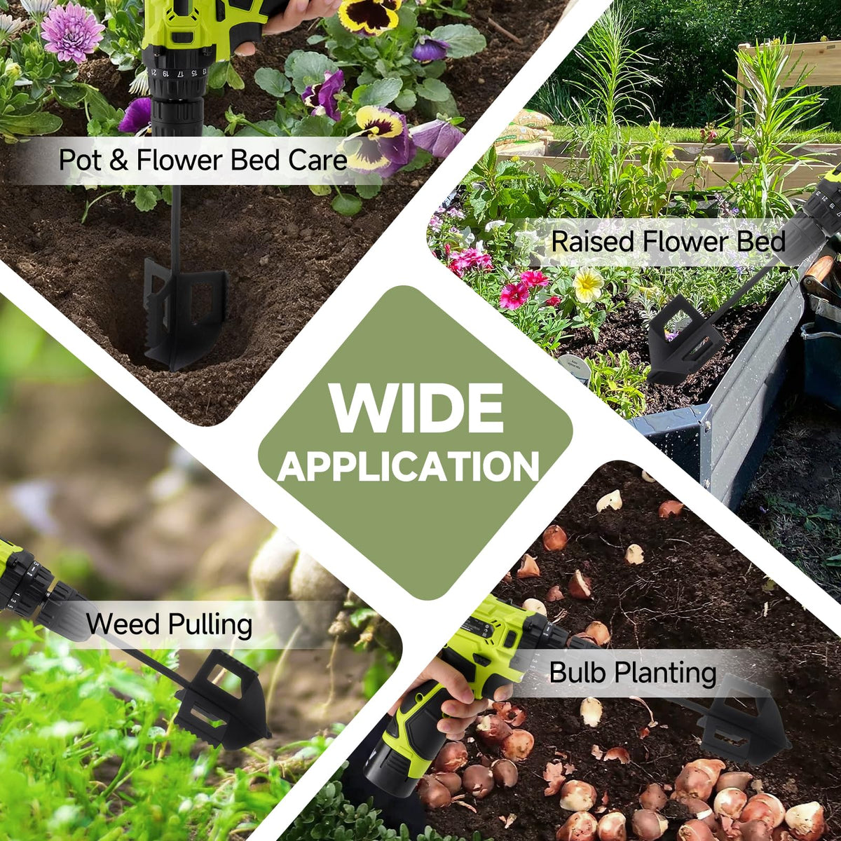 Metlead raised-bed garden tool used to loosen soil and blend components
