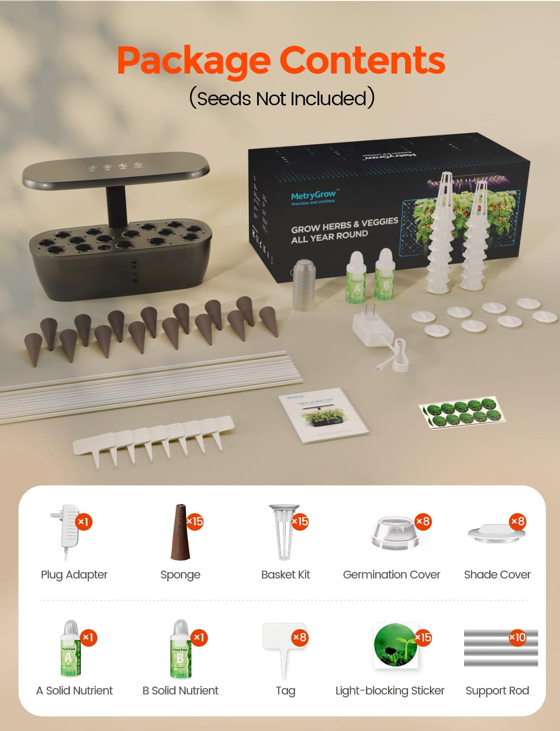 MG-15 compact system supports family cooking with fresh herbs