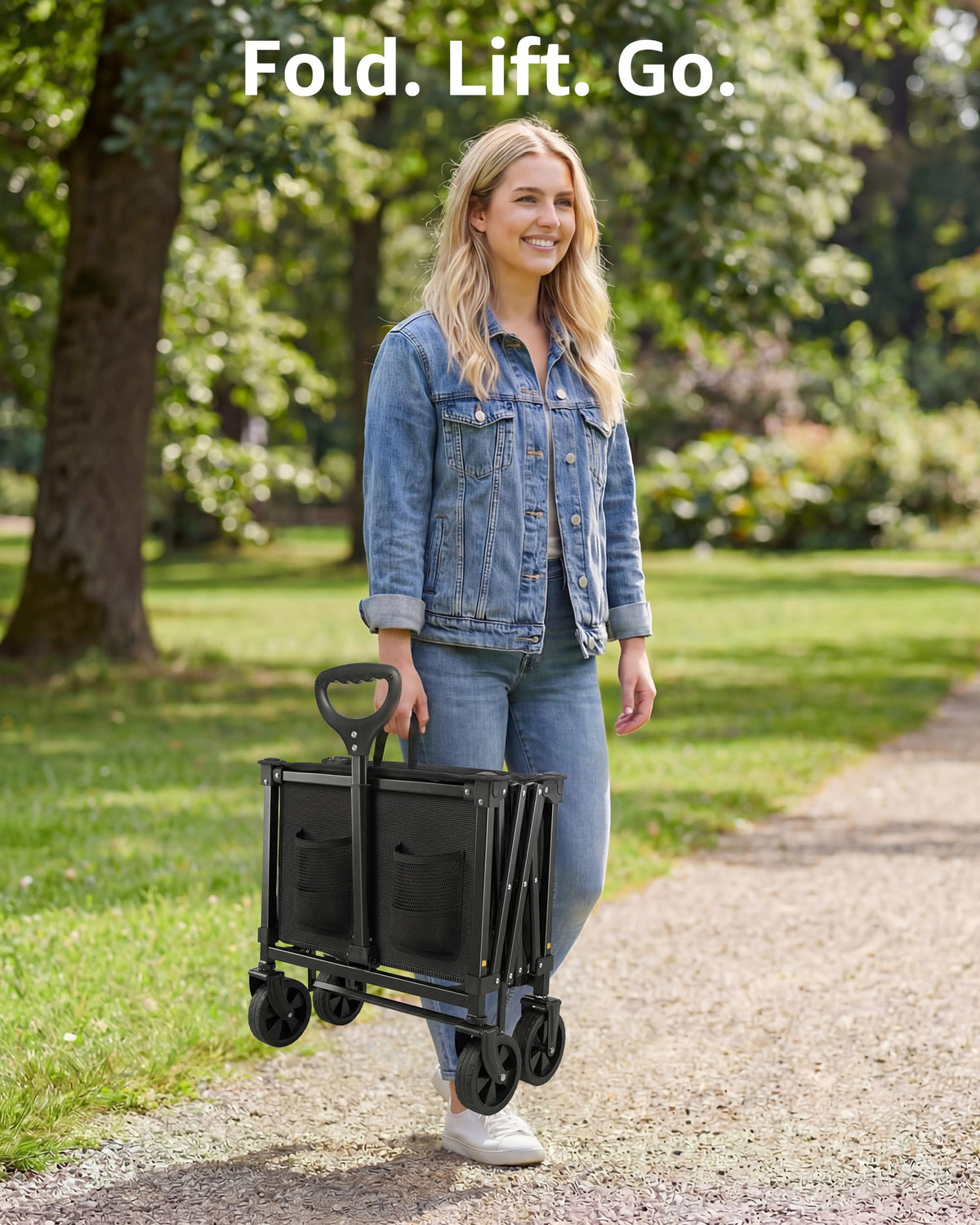 MEUIS heavy-duty wagon frame supports up to 250 lbs for versatile tasks