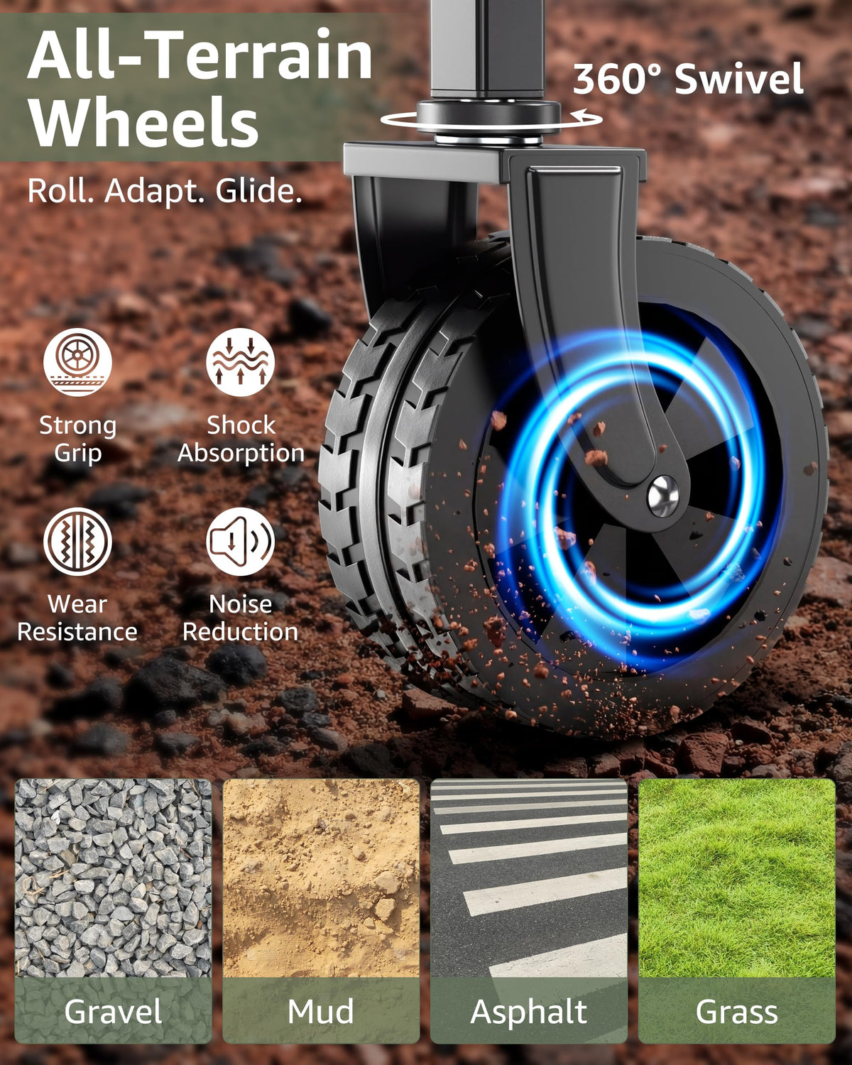 MEUIS portable cart ready for camping, garden, and outdoor chores