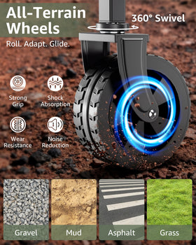 MEUIS portable cart ready for camping, garden, and outdoor chores