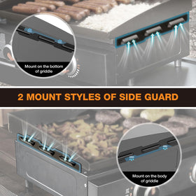 Close-up of MeWeBlue magnetic wind screens showing durable stainless steel and magnets.