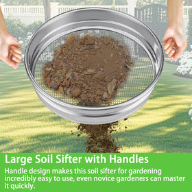 MEWPON wheelbarrow-friendly design supports quick, easy sift.