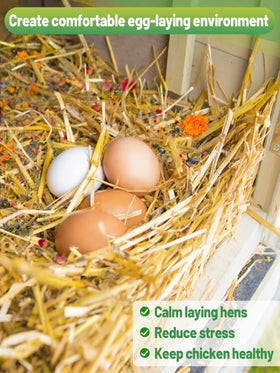 MEWTOGO 6-dried-flower blend features lavender and rose to calm hens.