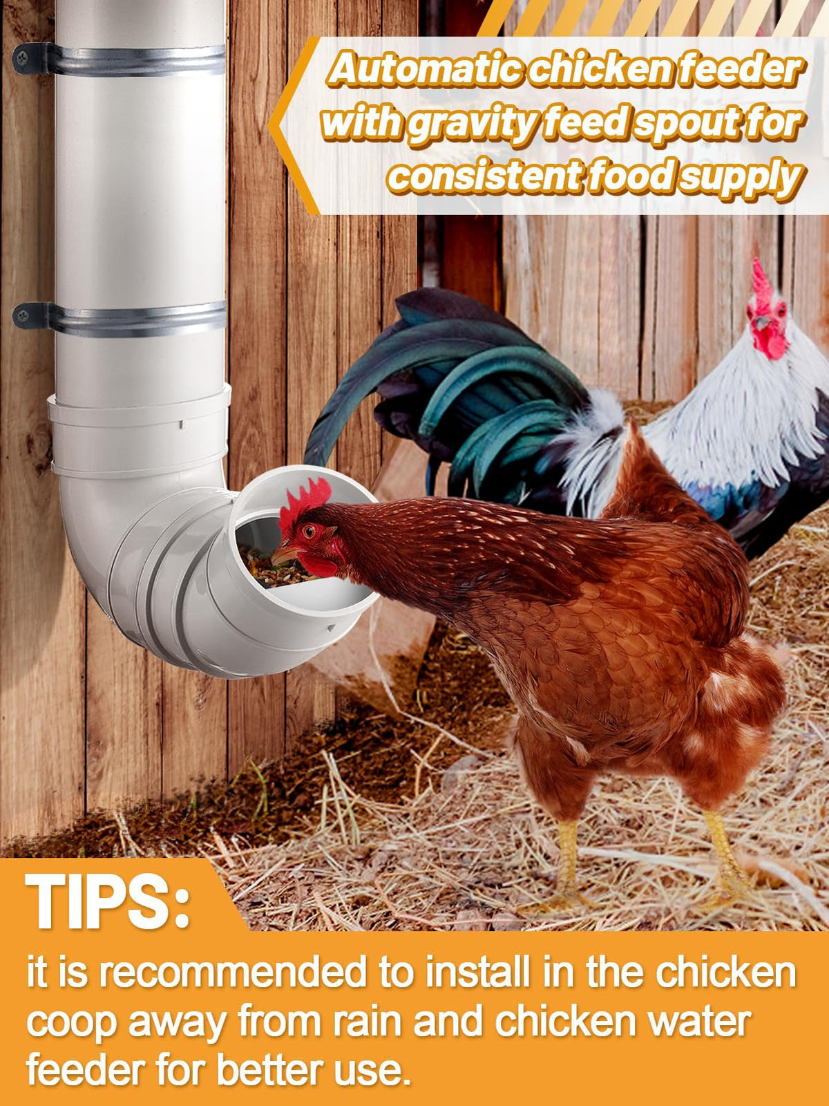 MEWTOGO no-waste feeding keeps grain dry and organized.