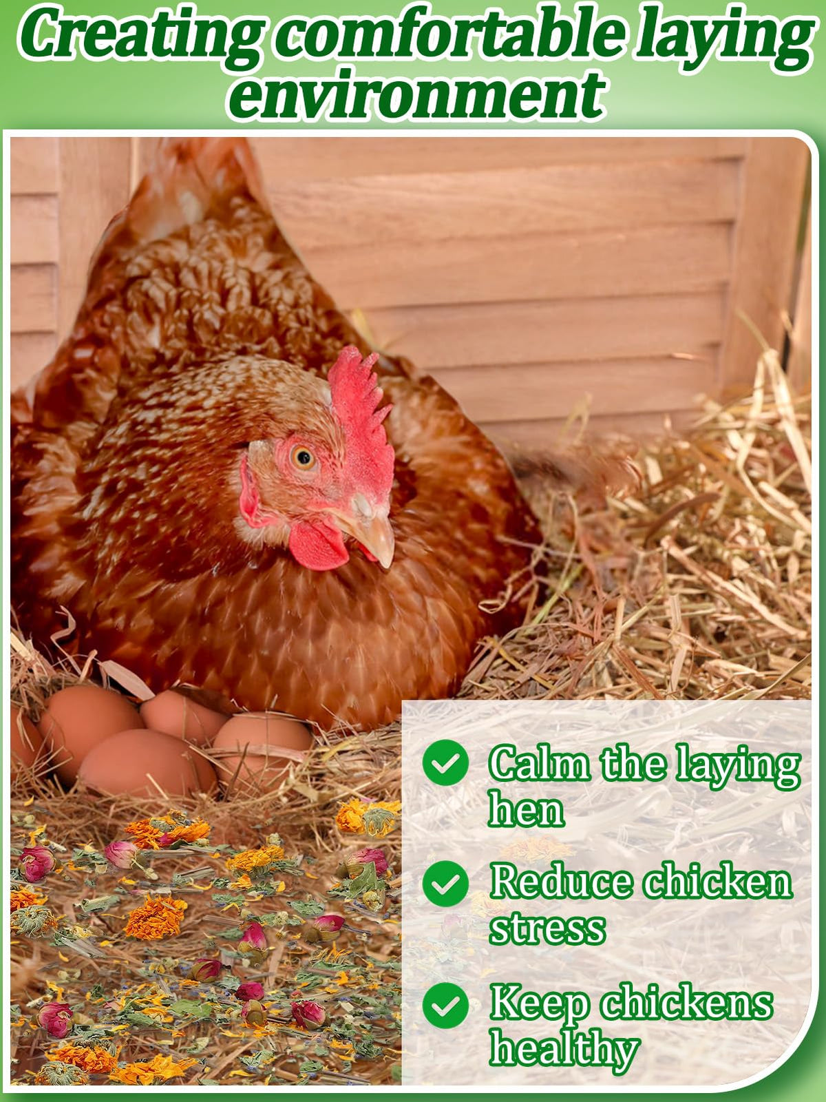 MEWTOGO six herbs blend with lavender and chamomile for calmer hens