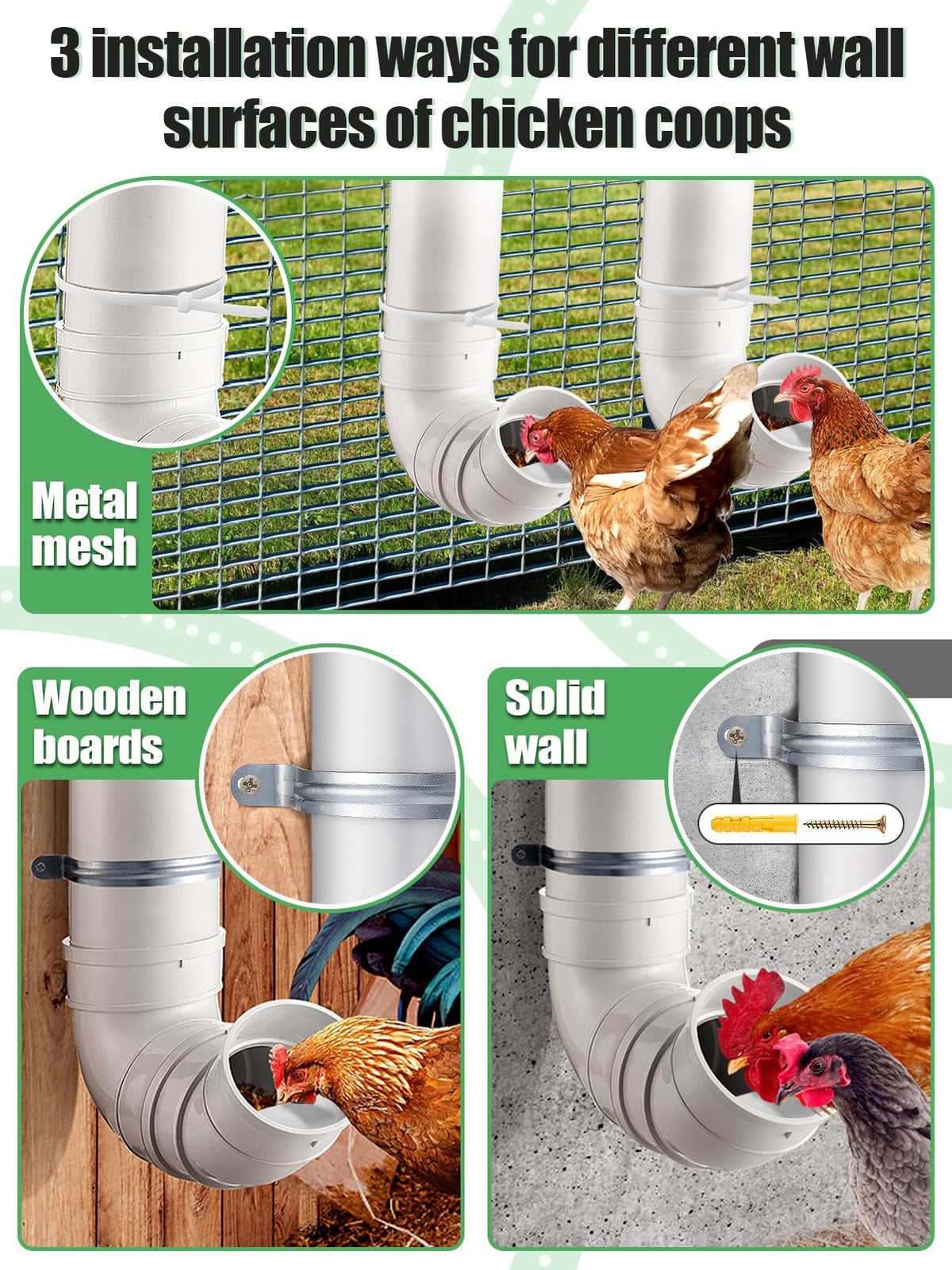 MEWTOGO thickened PVC feeder offers durability and easy cleaning