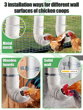 MEWTOGO thickened PVC feeder offers durability and easy cleaning